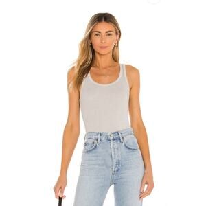 New AGOLDE Rib Tank Bodysuit in High Rise Women's Size L